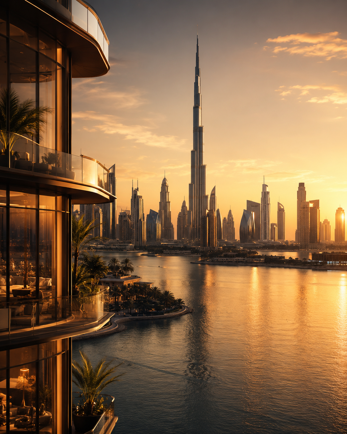 Dubai skyline and waterfront