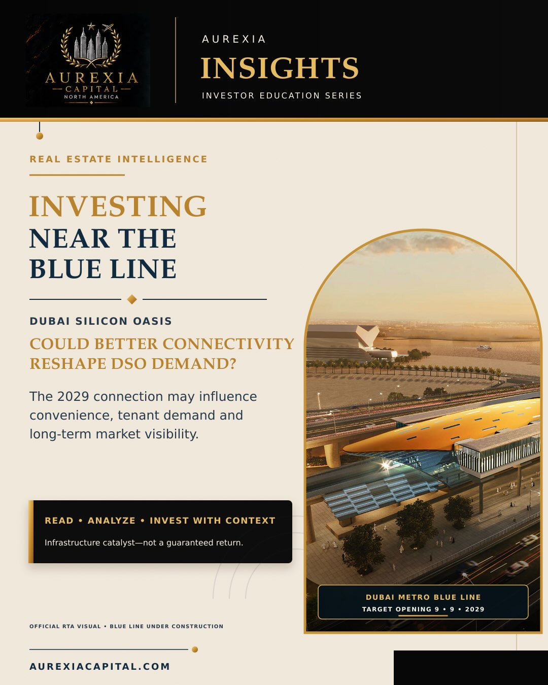 Investing Near the Dubai Metro Blue Line