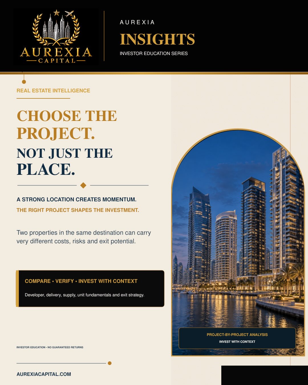Choose the Project, Not Just the Place
